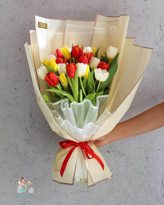 Tulips color mix