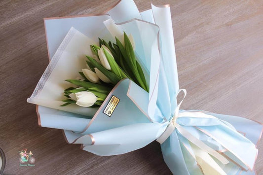 Cool White Tulips